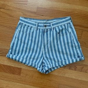American Eagle Striped Shorts Size 6
